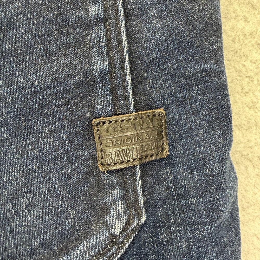G-Star Raw Rackam 3D Skinny Jeans Mens 38x34 Blue Slim Stretch Denim Moto Biker - Picture 7 of 11